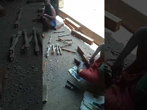 Traditional making of wooden tample chariot Adhi Tiruvu Rangam