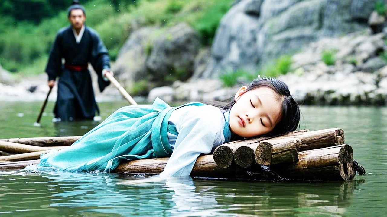 Girl was pushed into the river by her dad, thought to be dead, but was protected by divine power!