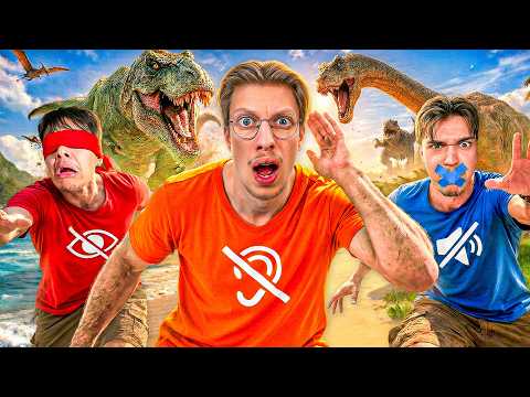 1 Sourd 1 Aveugle 1 Muet Survivent à des Dinosaures ! (Ft. Jayzz et Litsu)