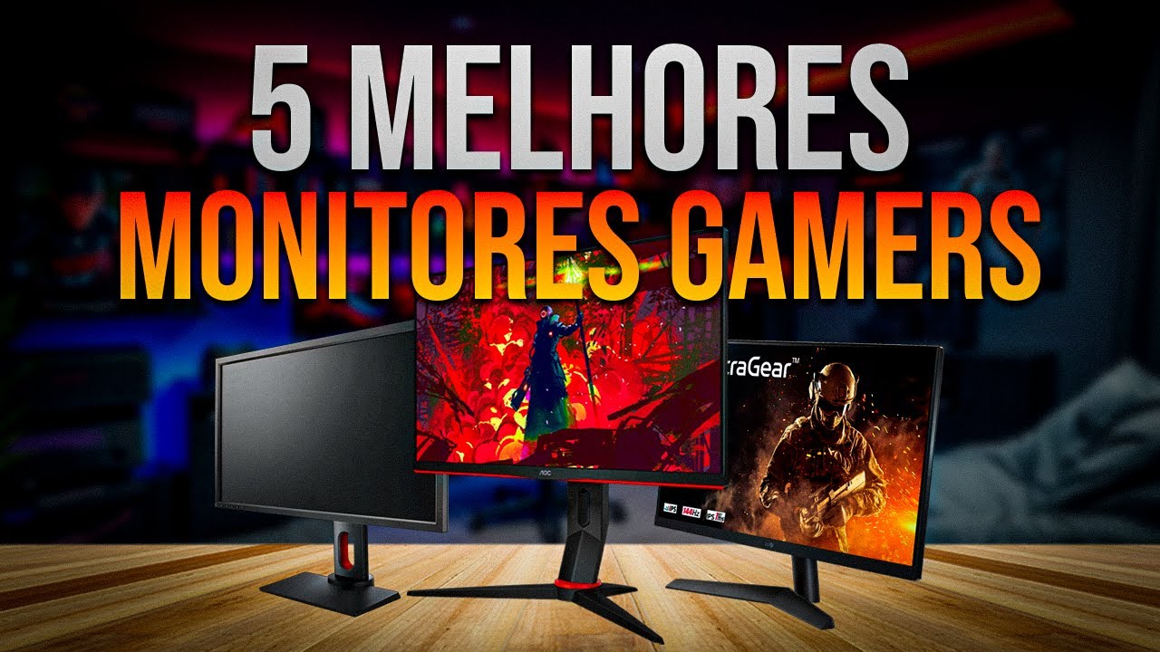 TOP 5 MELHORES monitores GAMERS em 2024 até 165hz