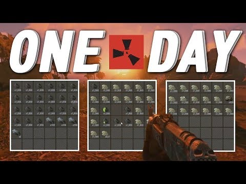 RUSTㆍThe Most Loot Gathered Ever In ONE DAY (Vanilla Survival) [1/2]