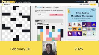 Puzzmo Crossword | 🤗 Pals Around | February 16, 2025