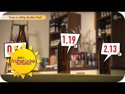 BIERTEST: Schmeckt teures Bier besser als billiges? | SAT.1 Frühstücksfernsehen | TV