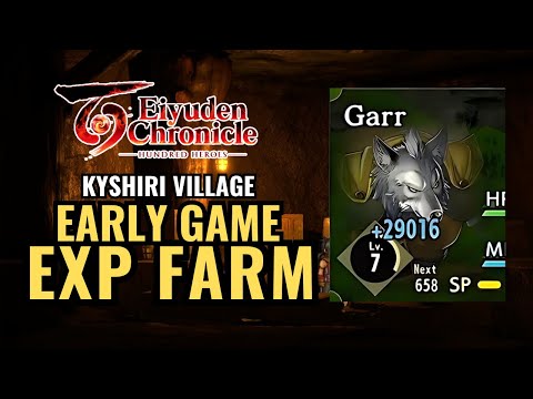 Early Game Exp Farm (Kyshiri Village) - Eiyuden Chronicle: Hundred Heroes