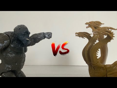 Kong vs King Ghidorah Part 1 | Stop Motion