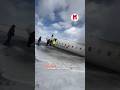 Delta AirLines plane crash landed at Toronto International Airport!🚨#delta #deltaairlines #airplane