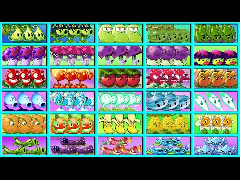 Random 30 Plants POWER-UP vs Team Zombies - Who Will Win? - PvZ 2 Plant vs Plant