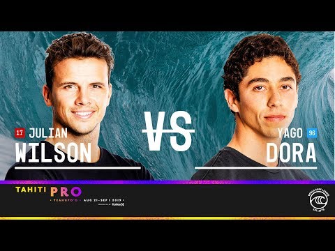 Julian Wilson vs. Yago Dora - Round of 32, Heat 8 - Tahiti Pro Teahupo'o 2019