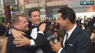 Jimmy Fallon Crashes James Corden’s Interview on the Emmys Red Carpet