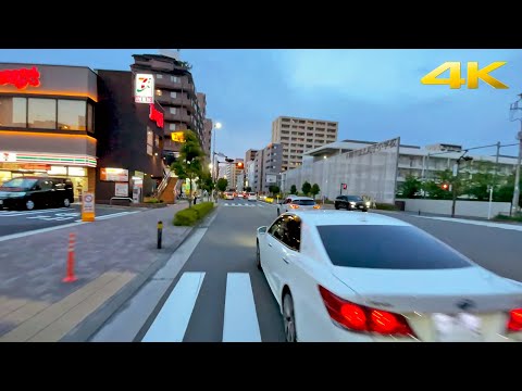 🇯🇵 Kawasaki to Tokyo Evening Bike Ride | 2022・4K