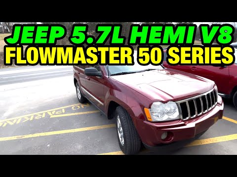 2008 Jeep Grand Cherokee 5.7L HEMI V8 EXHAUST w/ FLOWMASTER 50 SERIES!