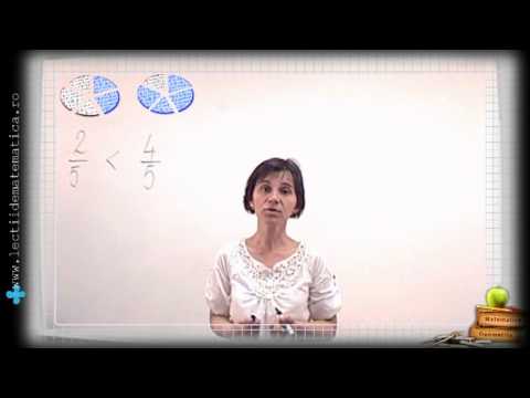 Cum se Compară fractiile/Clasa 4