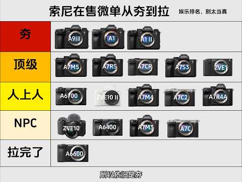 索尼在售相机从夯到拉锐评