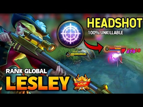100% Unkillable! Lesley Best Build 2021 | Top Global Lesley Gameplay | Mobile Legends✓