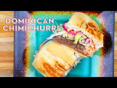how to make my juicy Dominican Chimichurri - Dominican Burgers