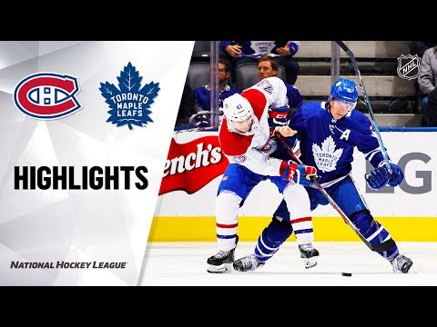 Canadiens @ Maple Leafs 10/05/19 Highlights