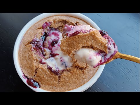 Blueberry Cheesecake Baked Oats *Viral TikTok Baked Oats*  Healthy Breakfast Recipe