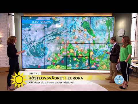 Höstlovsvädret – "20 grader vid Medelhavet, mer ostadigt ju längre norrut vi kommer" - Nyh