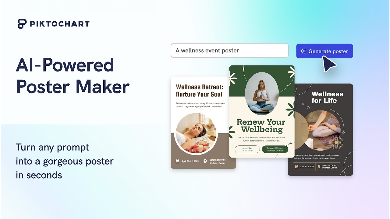 Piktochart AI: AI Poster Generator that turns a prompt to poster in 10 seconds  ⚡️ video thumbnail