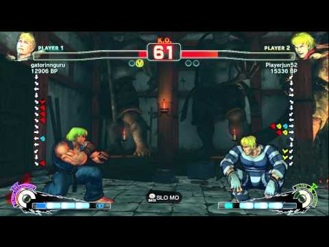 Playerjun52 [Ken] vs gatorinnguru [Cody] SSF4 Japanese Online Ranked Matches - TRUE-HD
