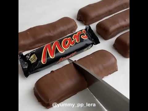 Homemade chocolate "Mars" (recipe in description)