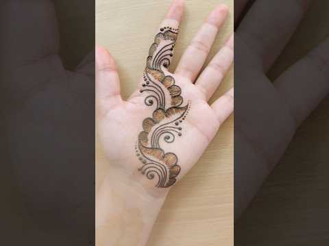 front hand simple mehndi design #mehndi #henna #mehandidesigns #leastmehndi