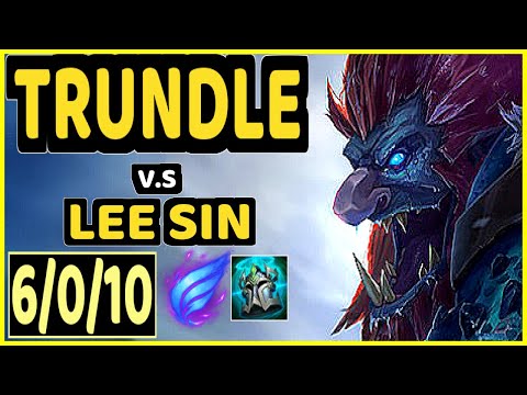 BONO (TRUNDLE) vs LEE SIN - 6/0/10 KDA JUNGLE CHALLENGER GAMEPLAY - KR