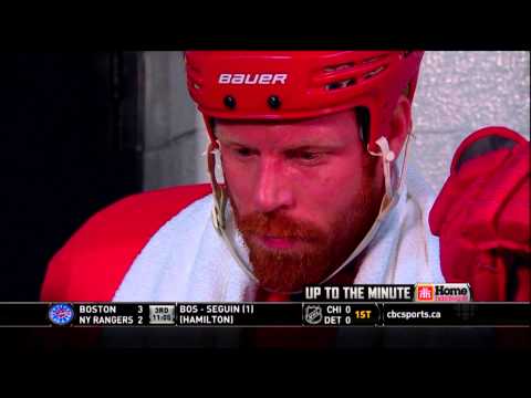 Johan Franzen talks about how to play with Pavel Datsyuk