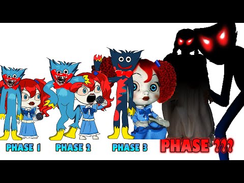 FNF comparison Battle Poppy Playtime Huggy Wuggy & VS Poppy Playtime -ALL Phases of FNF Animation