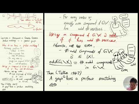 Lecture5 Matchings in general graphs (1/2) #MAS477 Introduction to Graph Theory #KAIST