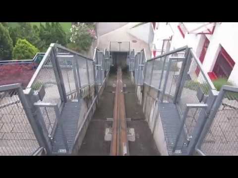 Schrägaufzug mit Kette - Talfahrt - Neuheim Neuhofstrasse - Inclined elevator Switzerland