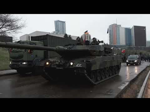 Leopard 2A6 of The Bundeswehr in Vilnius, Lithuania