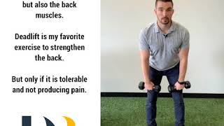 Lower Back Pain? May Need to Strengthen the Back