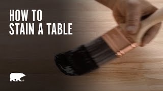 BEHR Paint How to Stain a Table with BEHR® Penetrating Oil Based 