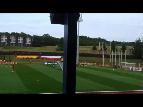 Euro 2012 Trening Hiszpanii w Gniewinie - Rozgrzewka 3