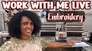 Embroider with me Live! Applique Designs on my Muarquee 2002 10S Panel!