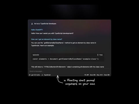 Beam - Desktop ChatGPT App for macOS (Product Hunt Intro)