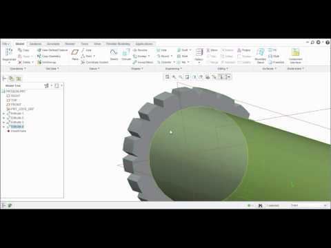 EXTRUDE COMMAND CREO PARAMETRIC 2.0