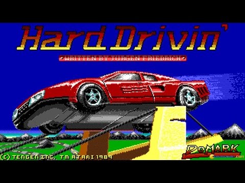 Hard Drivin' gameplay (PC Game, 1989) - YouTube