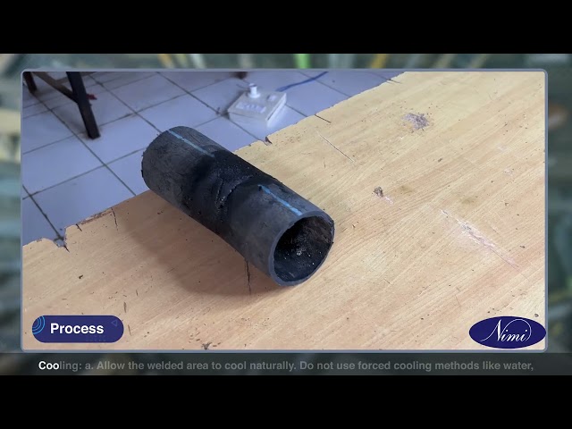 Repaired plastic broken parts or pipe by plastic welding machine