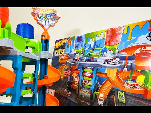 HOT WHEELS MEGA TOWER CAR WASH ASMR