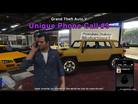 Michael calls Dave Norton after Complications - Unique Phone Call #3 - GTA 5