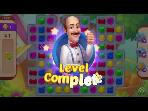 Homescapes Level 2637 With No Boosters - Bonus Scene With Austin