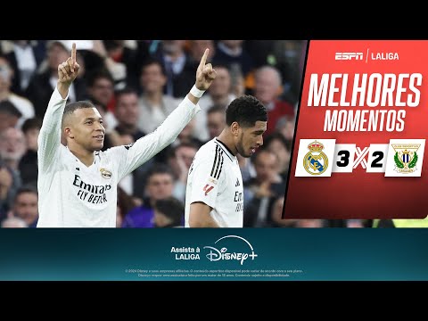 Gols e lances de Real Madrid x Leganes