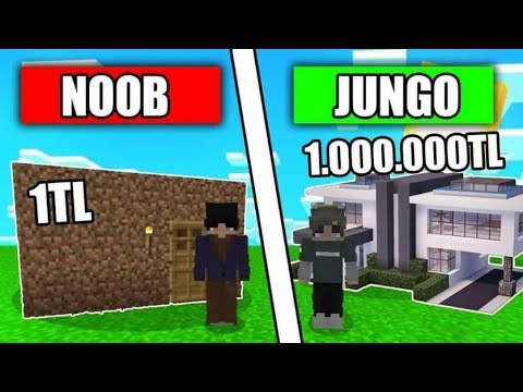 1 TL EV YAPMAK VS 10000 TL EV YAPMAK 😱 - Minecraft