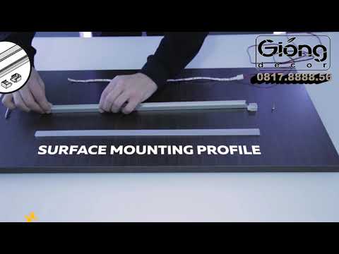 HƯỚNG DẪN LẮP THANH NHÔM ĐỊNH HÌNH ĐÈN LED ÂM