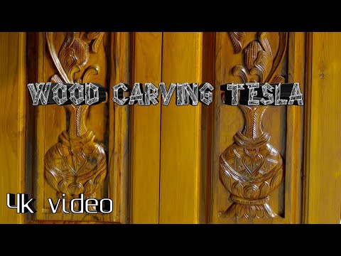Wood carving double door design full work Video