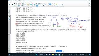ap stats review unit 6 mcq #2 and #4