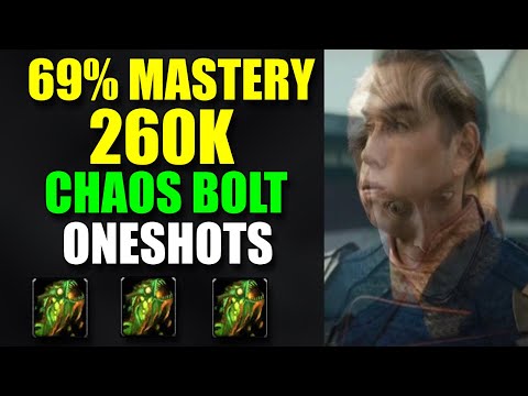 260K MASSIVE CHAOS BOLT ONESHOTS - FULL MASTERY BUILD DESTRUCTION WARLOCK IS INSANE?