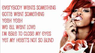 Rihanna - We all want love (Lyrics)